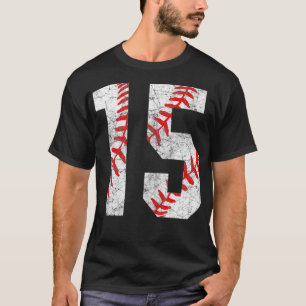 Camiseta Vintage Baseball Mãe 15 Jersey Baseball Favorito P