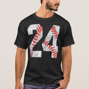 Camiseta Vintage Baseball Mãe 24 Jersey Baseball Favorito P