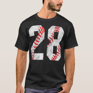 Camiseta Vintage Baseball Mãe 28 Jersey Baseball Favorito P