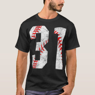 Camiseta Vintage Baseball Mãe 31 Jersey Baseball Favorito P