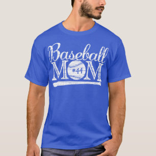 Camiseta Vintage Baseball Mãe 44 Jogador Favorito Maior Fa