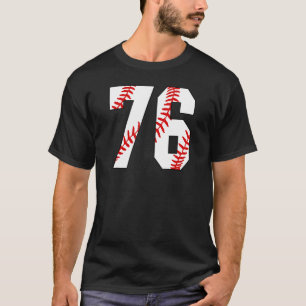 Camiseta Vintage Baseball Mãe 76 Jersey Baseball Favorito