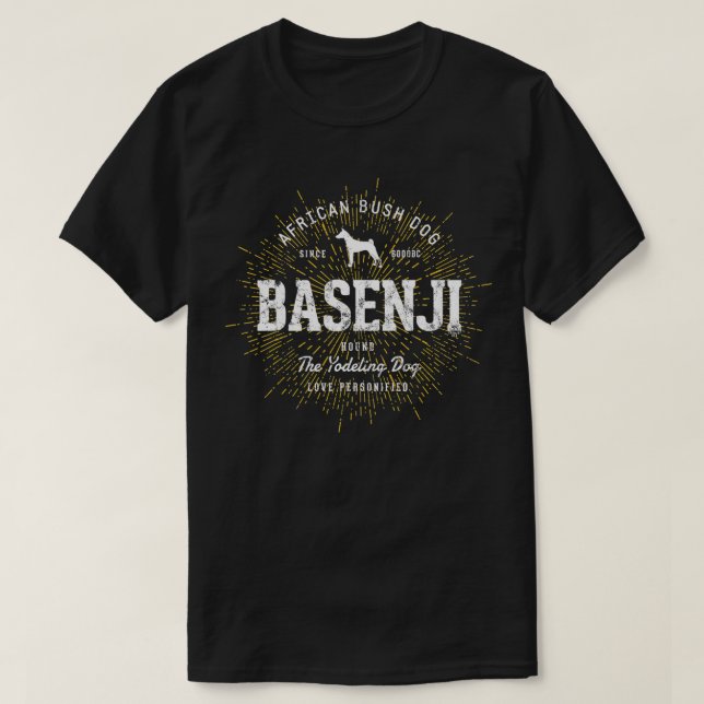Camiseta Vintage Basenji para goleiros Basenji (Frente do Design)