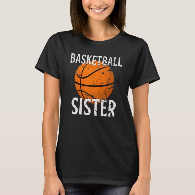 Camiseta Vintage Basketball Player Sister   Sports (Frente)