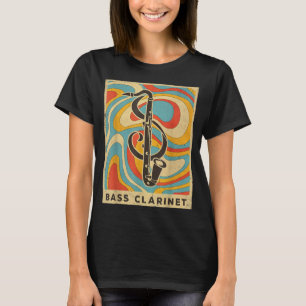 Camiseta Vintage Bass Clarinet Player Music Retro Poster 2