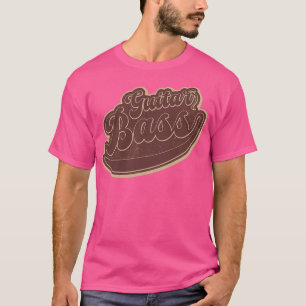Camiseta Vintage Bass Guitar Brown