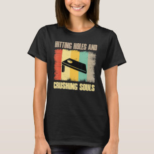 Camiseta Vintage Bate Buracos Esmagando Almas Retro Cornho