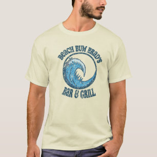 Camiseta Vintage Beach Bum Brad Bar e Grill