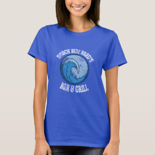 Camiseta Vintage Beach Bum Brad Bar e Grill
