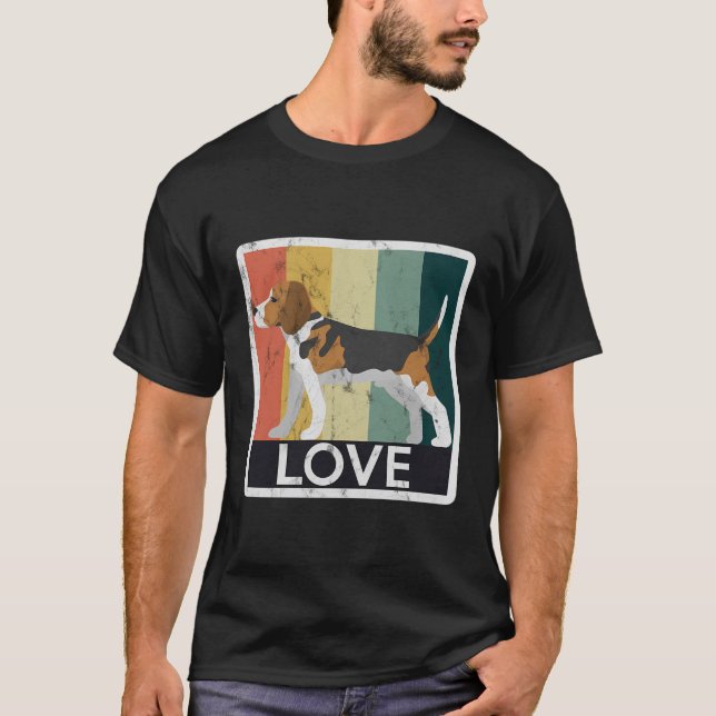 Camiseta Vintage Beagle Long Sleeve Shirt (Frente)