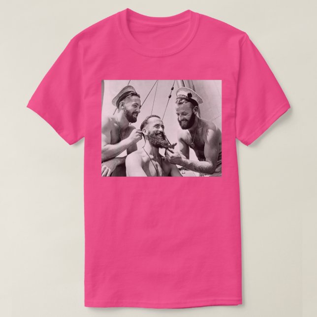 Camiseta Vintage Beard Trimming (Frente do Design)