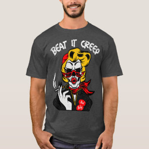 Camiseta Vintage Beat It Creep 50 60s Rockabilly