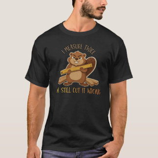 Camiseta Vintage Beaver Woodworker – Eu Ainda Meço Duas Vez