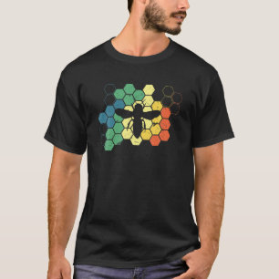 Camiseta Vintage Beekeeper Apiarist Bee Lover Honeycombs Te