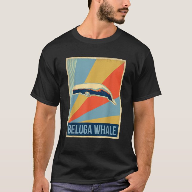 Camiseta Vintage Beluga Whale (Frente)