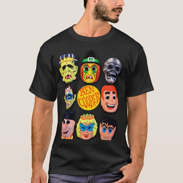 Camiseta Vintage Ben Cooper Halloween Mask Classic (Frente)