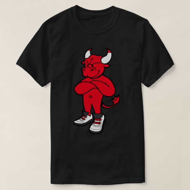 Camiseta Vintage Benny, o Bull Sticker (Frente do Design)