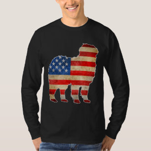 Camiseta Vintage Bernese Mountain Dog Bandeira Americana 4t
