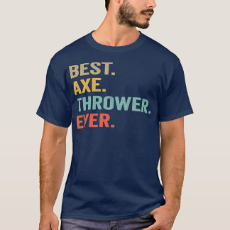 Camiseta Vintage Best Ax Thrower Ever Motive Sport Game Gr