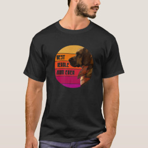 Camiseta Vintage Best Beagle MOM Ever Beagle Lover