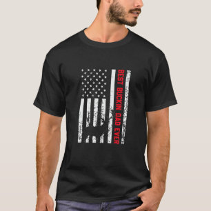 Camiseta Vintage Best Buckin Pai Nunca Deer Hunter Legal Hu