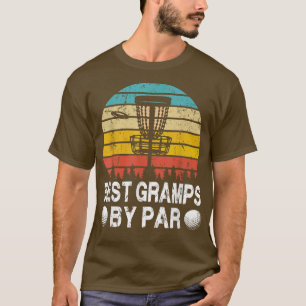 Camiseta Vintage Best Gramps By Par Disk Golf Golfer Padre