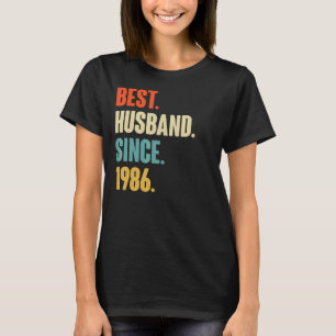 Camiseta Vintage Best Husband Desde 1986 36ª Anive Casada