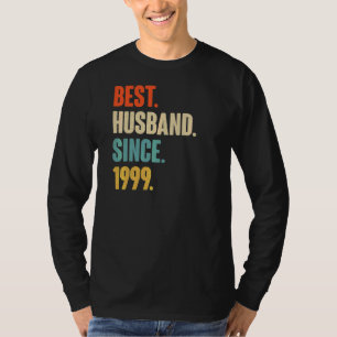 Camiseta Vintage Best Husband Desde 1999 23rd Wedding Anive