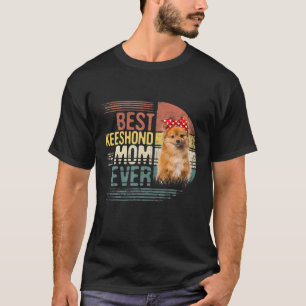 Camiseta Vintage Best Keeshond Mãe Alguma Vez Dia de as m