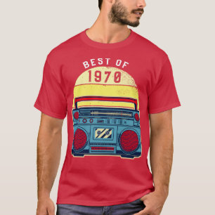 Camiseta Vintage Best Of 1970 50th Birthday Cassette Tape