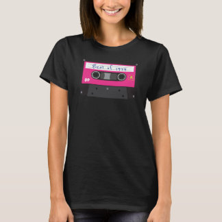 Camiseta Vintage Best of 1979 Black and Pink Cassette Tape