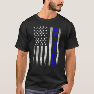 Camiseta Vintage Best Pai Alguma Vez Americana Bandeira Afa