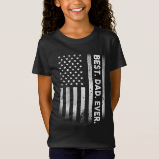 Camiseta Vintage Best Pai Alguma Vez Americana Bandeira Afa