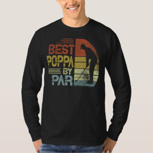 Camiseta Vintage Best Poppa By Par Dia de os pais Golfing