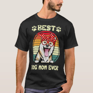 Camiseta Vintage Best Shiba Inu Mãe Nunca Cachorro Mãe Mãe