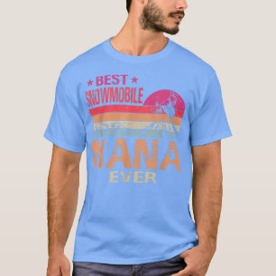 Camiseta Vintage Best Snowmobile Nana Eternamente Engraçada