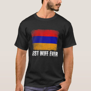 Camiseta Vintage Best Wife Ever Women Retro Armênia Flag