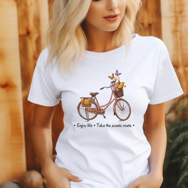 Camiseta Vintage Bicycle Cote Mulher (Criador carregado)