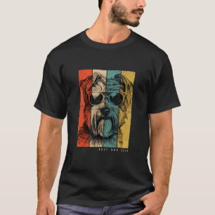Camiseta Vintage Biewer Terrier Dog Mãe Pais Homens Mulhere