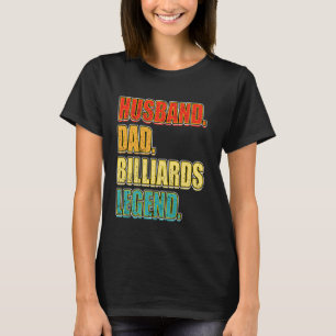 Camiseta Vintage Billiards Pai Marido Billiards Legenda Gor
