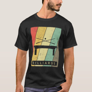 Camiseta Vintage Billiards Sport Retro Poster