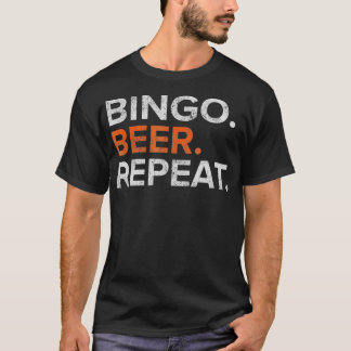 Camiseta Vintage Bingo Beer Repete Engraçado