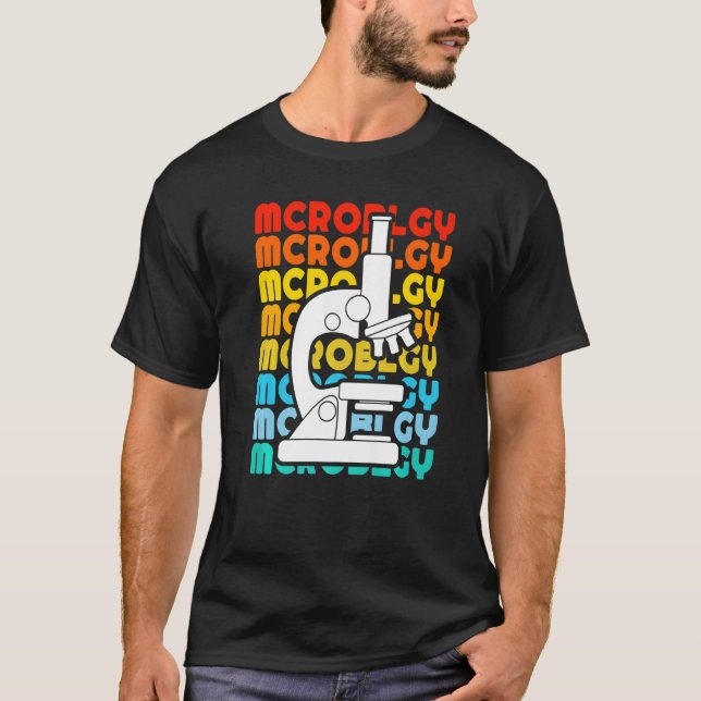 Camiseta Vintage Biology Biologist Microscope Microbiology  (Frente)