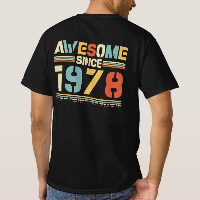 Camiseta Vintage Birthday 1978 (Verso)