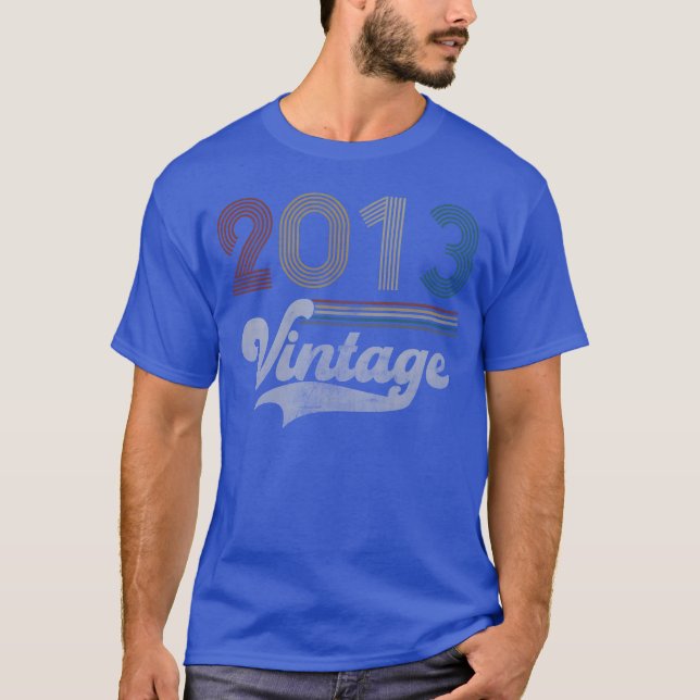 Camiseta Vintage Birthday 2013 boy (Frente)