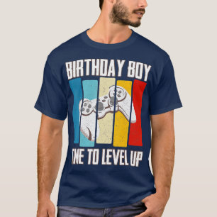 Camiseta Vintage Birthday Boy Time to Level Up Video Game R