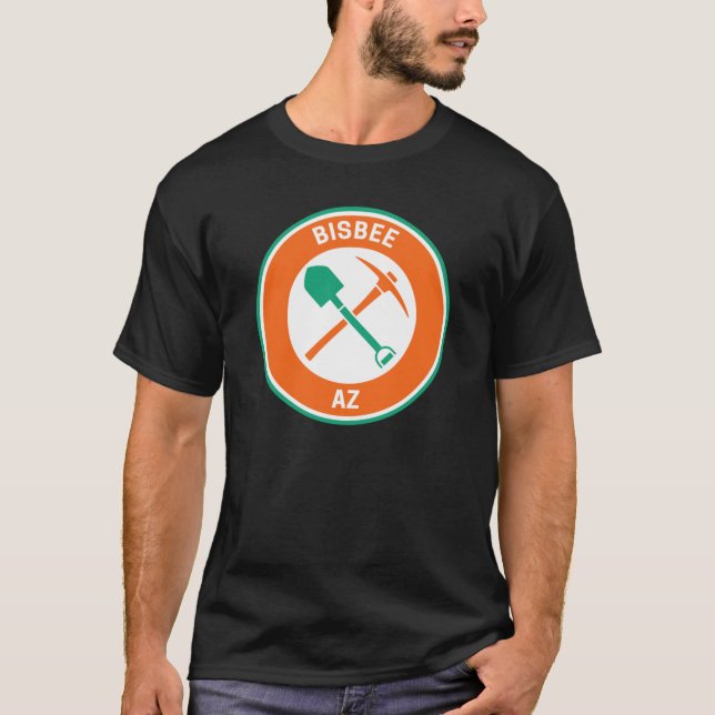 Camiseta Vintage Bisbee Arizona Tamanho Grande (Frente)
