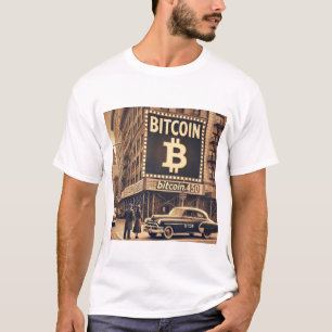 Camiseta Vintage Bitmoney BTC Advertisement Crypto Design