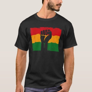 Camiseta Vintage Black History Month Shirt Fist Men