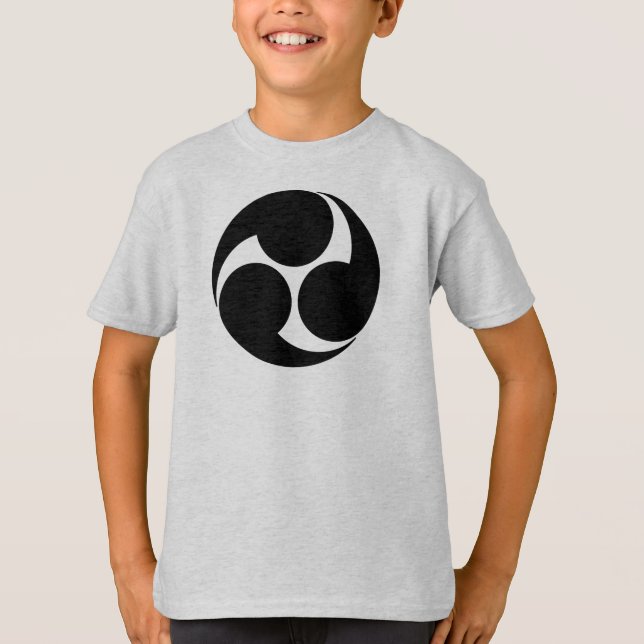 Camiseta Vintage Black Kobayakawa Japão Mon Oriental (Frente)